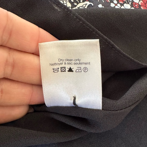 Veronica Beard Floral Rory Dress Black Combo Button Down Collared size 12 - Picture 6 of 10